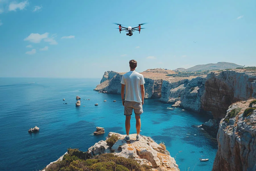 a drone with a camera